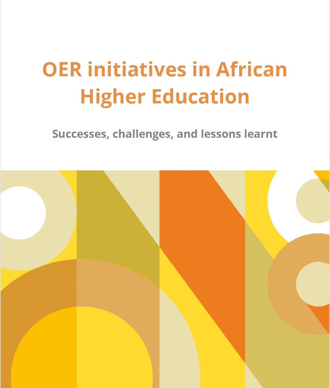 OER initiatives in higher education report cover